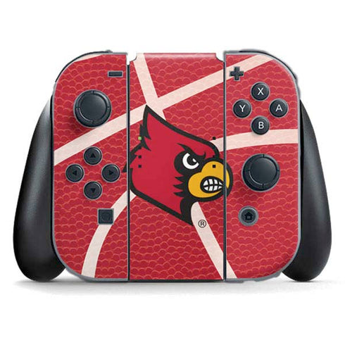 University of Louisville Red Basketball Nintendo Switch (2017-2021) Joy-Con Controller Skin