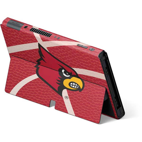 University of Louisville Red Basketball Nintendo Switch OLED (2021) Skin