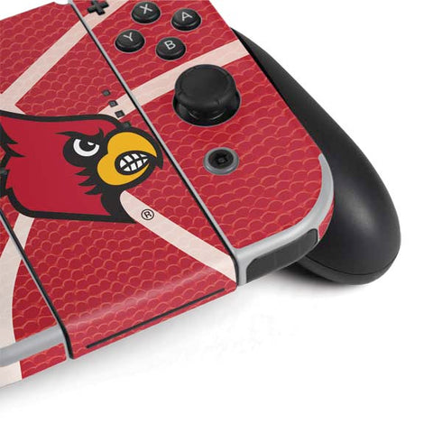 University of Louisville Red Basketball Nintendo Switch OLED (2021) Skin