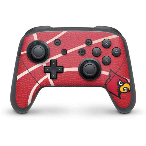 University of Louisville Red Basketball Nintendo Switch Pro Controller Skin