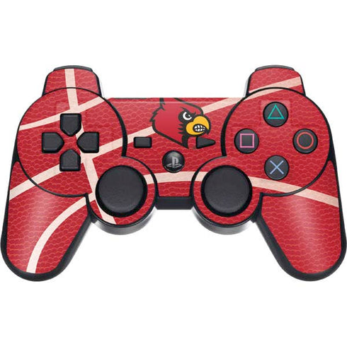 University of Louisville Red Basketball PS3 Dual Shock wireless controller Skin