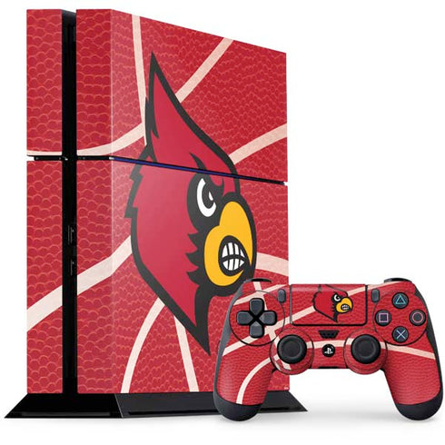 University of Louisville Red Basketball PS4 Console and Controller Bundle Skin
