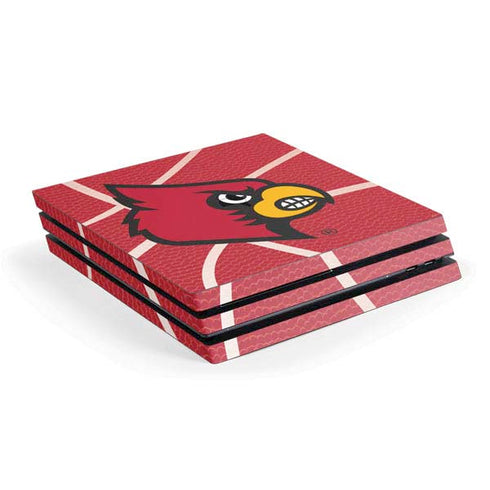 University of Louisville Red Basketball PS4 Pro Console Skin