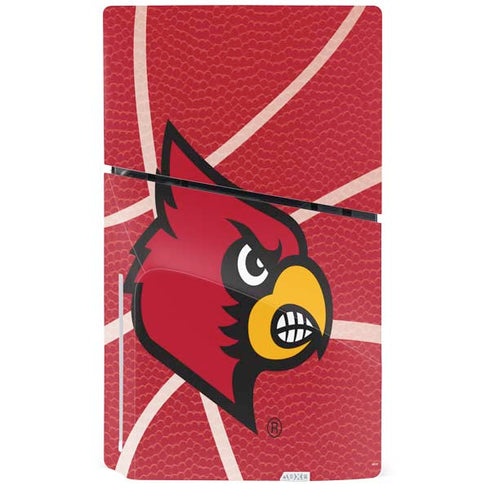 University of Louisville Red Basketball PS5 Slim Disk Console Skin