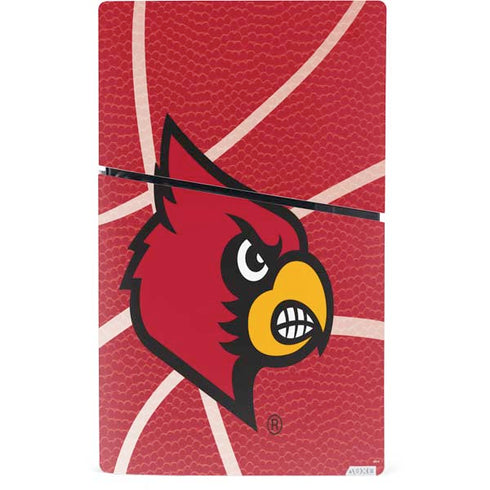 University of Louisville Red Basketball PS5 Slim Digital Edition Console Skin