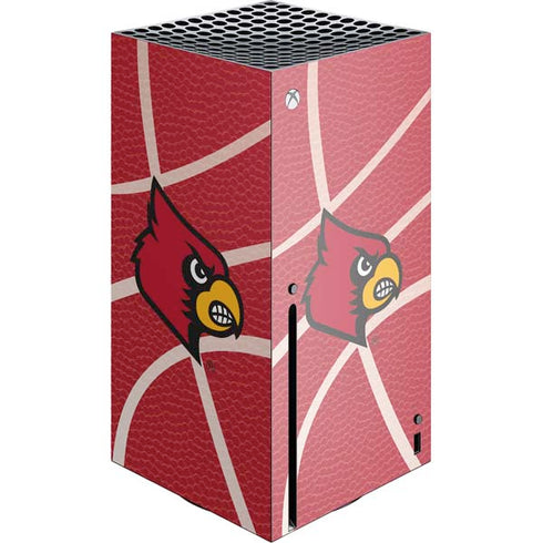 University of Louisville Red Basketball Xbox Series X Console Skin