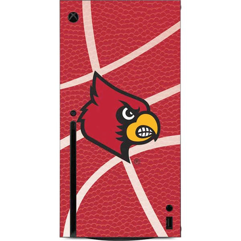 University of Louisville Red Basketball Xbox Series X Console Skin