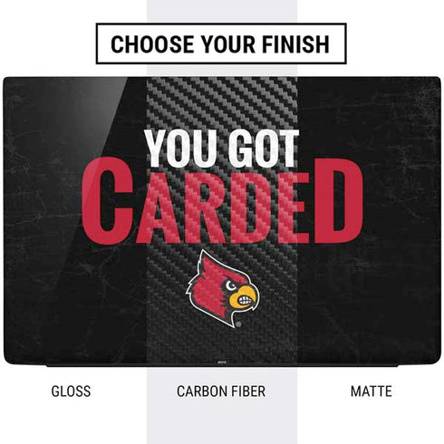 University of Louisville You Got Carded Dell Vostro Skin