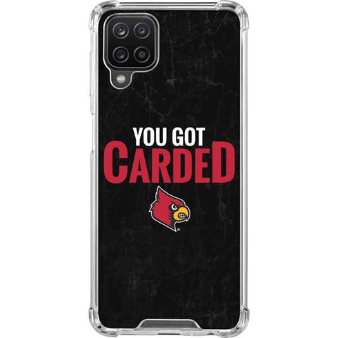 University of Louisville You Got Carded Galaxy A12 Clear Case