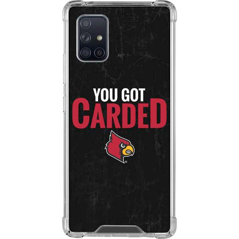 University of Louisville You Got Carded Galaxy A71 5G Clear Case