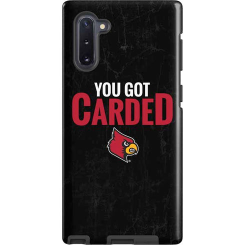University of Louisville You Got Carded Galaxy Note 10 Pro Case