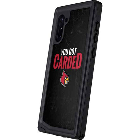 University of Louisville You Got Carded Galaxy Note 10 Waterproof Case