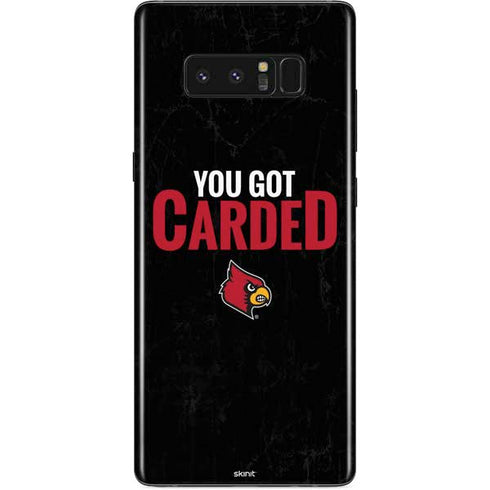 University of Louisville You Got Carded Galaxy Note 8 Skin