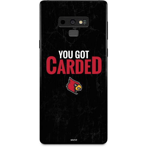 University of Louisville You Got Carded Galaxy Note 9 Skin