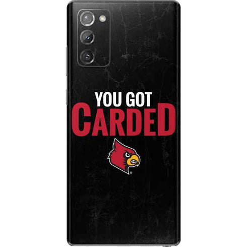 University of Louisville You Got Carded Galaxy Note20 5G Skin