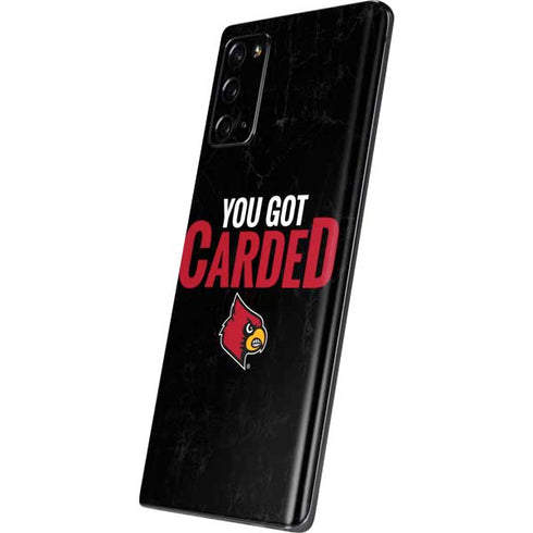 University of Louisville You Got Carded Galaxy Note20 5G Skin
