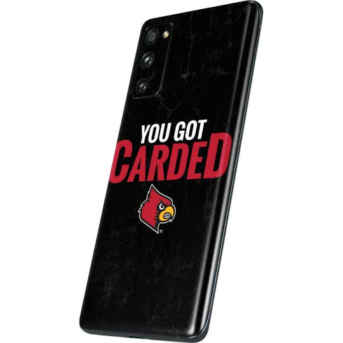 University of Louisville You Got Carded Galaxy S20 Fan Edition Skin