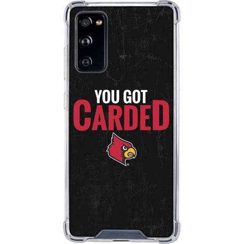 University of Louisville You Got Carded Galaxy S20 FE Clear Case
