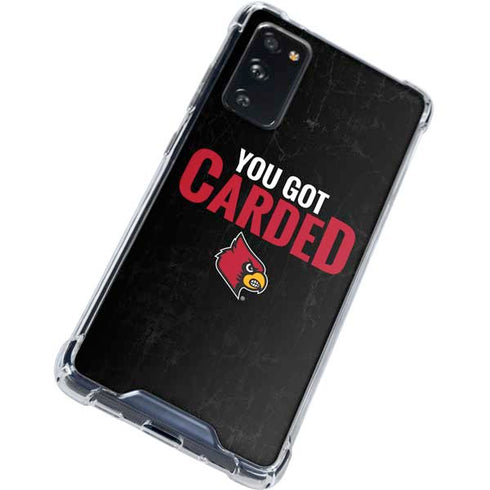 University of Louisville You Got Carded Galaxy S20 FE Clear Case