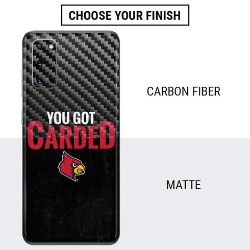 University of Louisville You Got Carded Galaxy S20 Skin