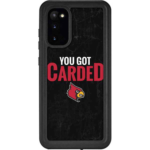 University of Louisville You Got Carded Galaxy S20 Waterproof Case