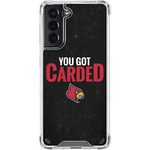 University of Louisville You Got Carded Galaxy S21 5G Clear Case