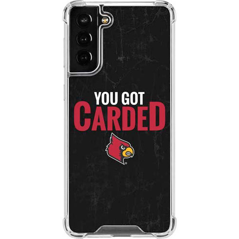 University of Louisville You Got Carded Galaxy S21 FE Clear Case