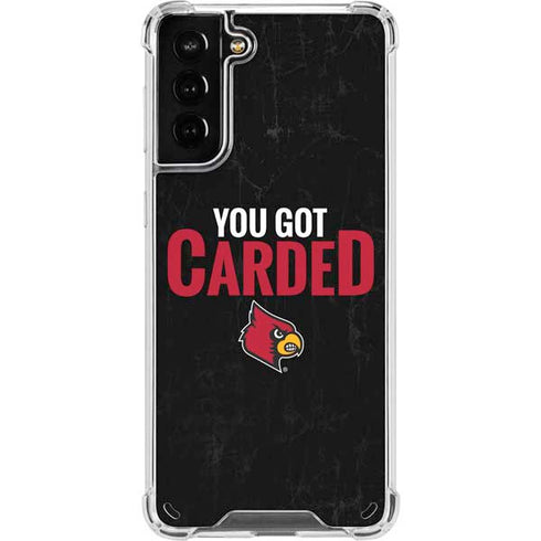 University of Louisville You Got Carded Galaxy S21 Plus 5G Clear Case