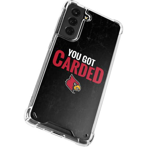 University of Louisville You Got Carded Galaxy S21 Plus 5G Clear Case