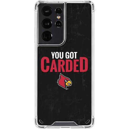 University of Louisville You Got Carded Galaxy S21 Ultra 5G Clear Case