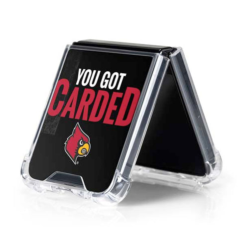 University of Louisville You Got Carded Galaxy Z Flip5 5G Clear Case