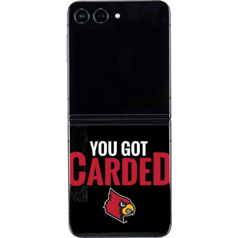 University of Louisville You Got Carded Galaxy Z Flip5 5G Skin