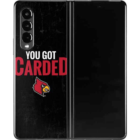 University of Louisville You Got Carded Galaxy Z Fold3 5G Skin