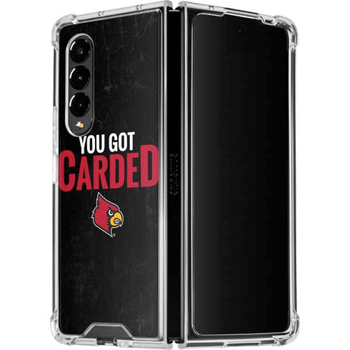 University of Louisville You Got Carded Galaxy Z Fold4 5G Clear Case