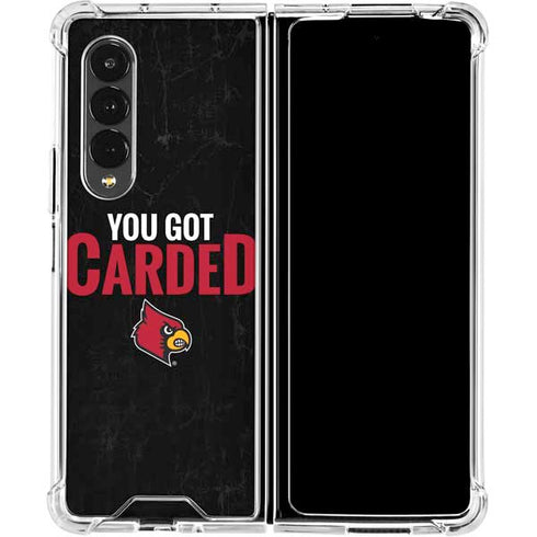 University of Louisville You Got Carded Galaxy Z Fold4 5G Clear Case