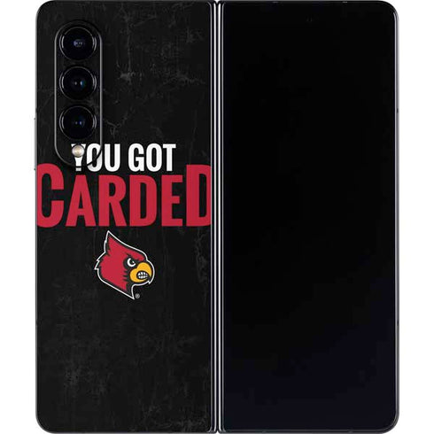 University of Louisville You Got Carded Galaxy Z Fold4 5G Skin