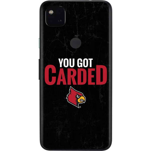 University of Louisville You Got Carded Google Pixel 4a Skin