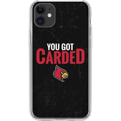 University of Louisville You Got Carded iPhone 11 Clear Case