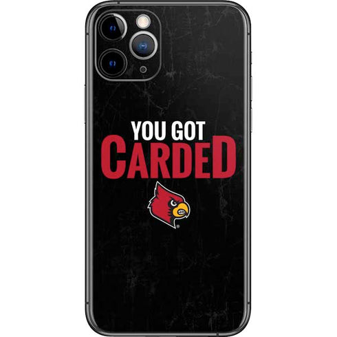 University of Louisville You Got Carded iPhone 11 Pro Skin