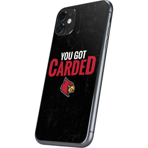University of Louisville You Got Carded iPhone 11 Skin