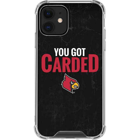 University of Louisville You Got Carded iPhone 12 Clear Case