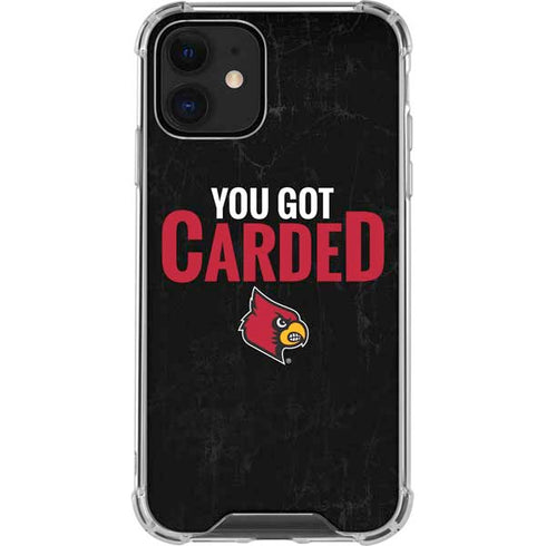 University of Louisville You Got Carded iPhone 12 Mini Clear Case