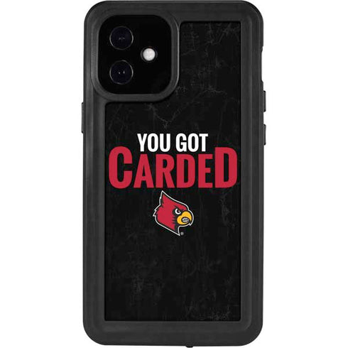 University of Louisville You Got Carded iPhone 12 Mini Waterproof Case