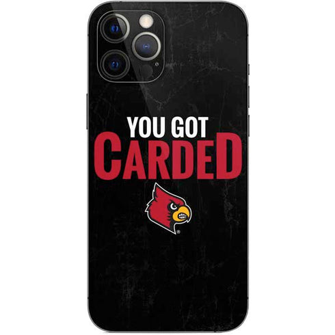 University of Louisville You Got Carded iPhone 12 Pro Max Skin