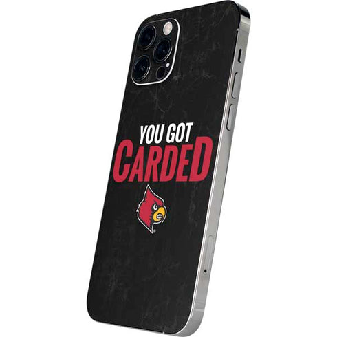 University of Louisville You Got Carded iPhone 12 Pro Max Skin