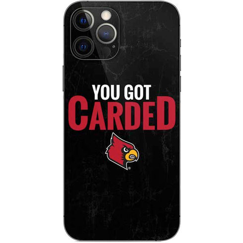 University of Louisville You Got Carded iPhone 12 Pro Skin