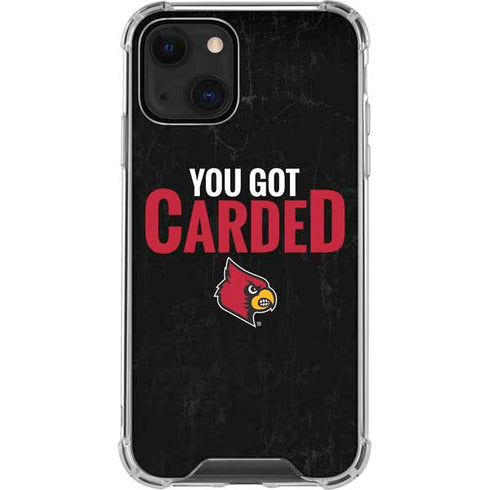 University of Louisville You Got Carded iPhone 13 Mini Clear Case