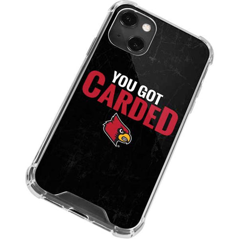University of Louisville You Got Carded iPhone 13 Mini Clear Case
