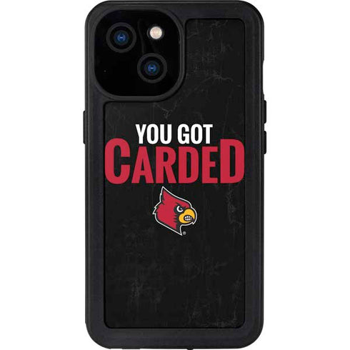 University of Louisville You Got Carded iPhone 13 Mini Waterproof Case