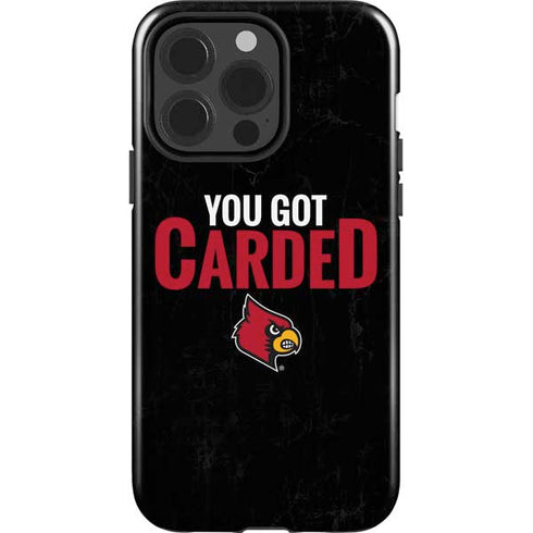 University of Louisville You Got Carded iPhone 13 Pro Impact Case